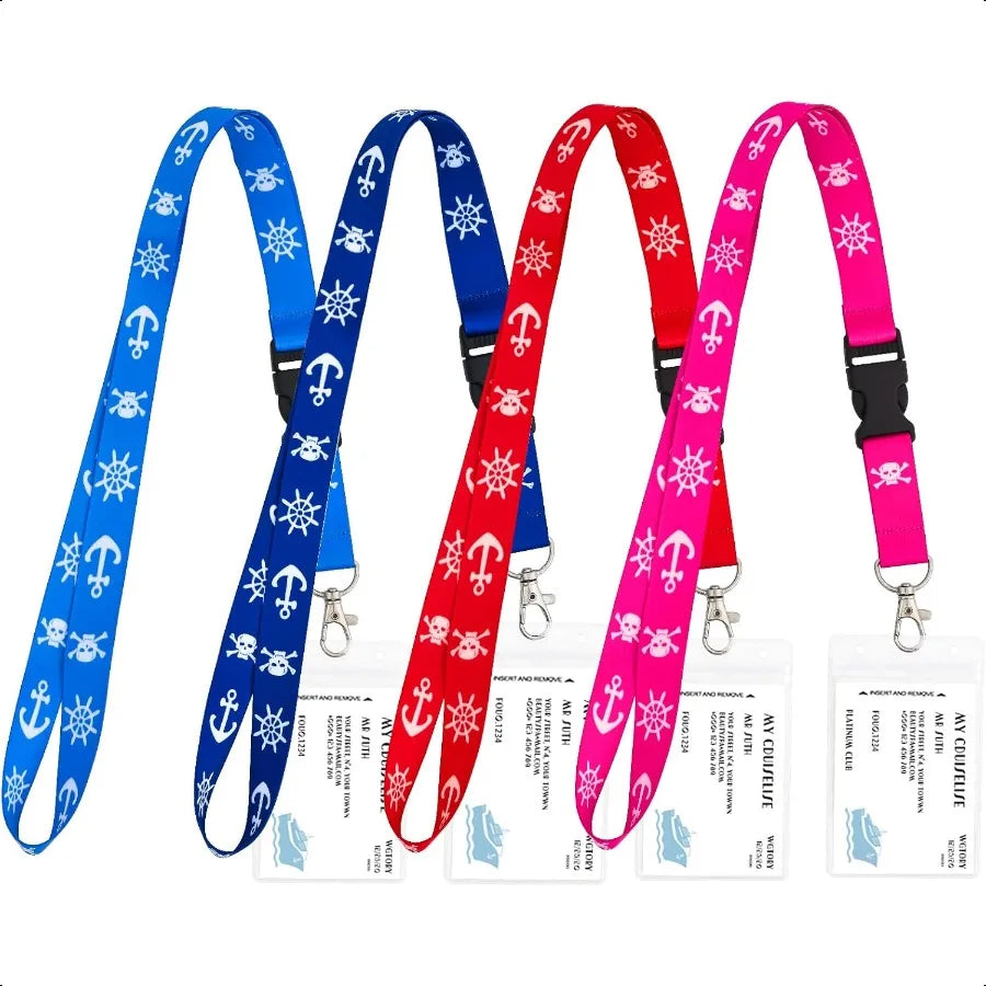 Cruise Lanyards – 4 Pack Waterproof & Stylish Badge Holders