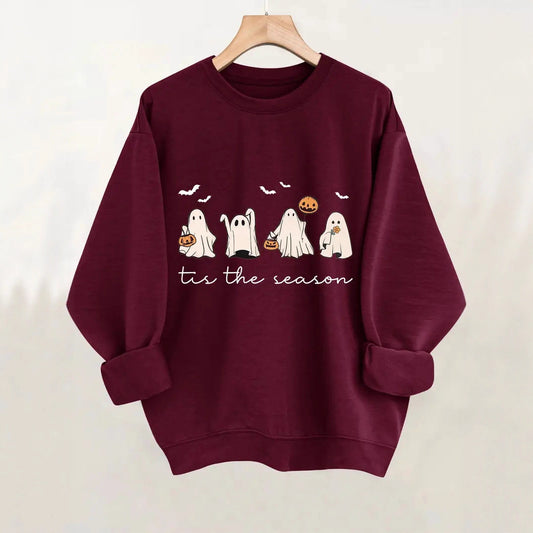 Women’s Crewneck Sweatshirt – Long Sleeve Pullover, Graphic Print - The Dock Drop