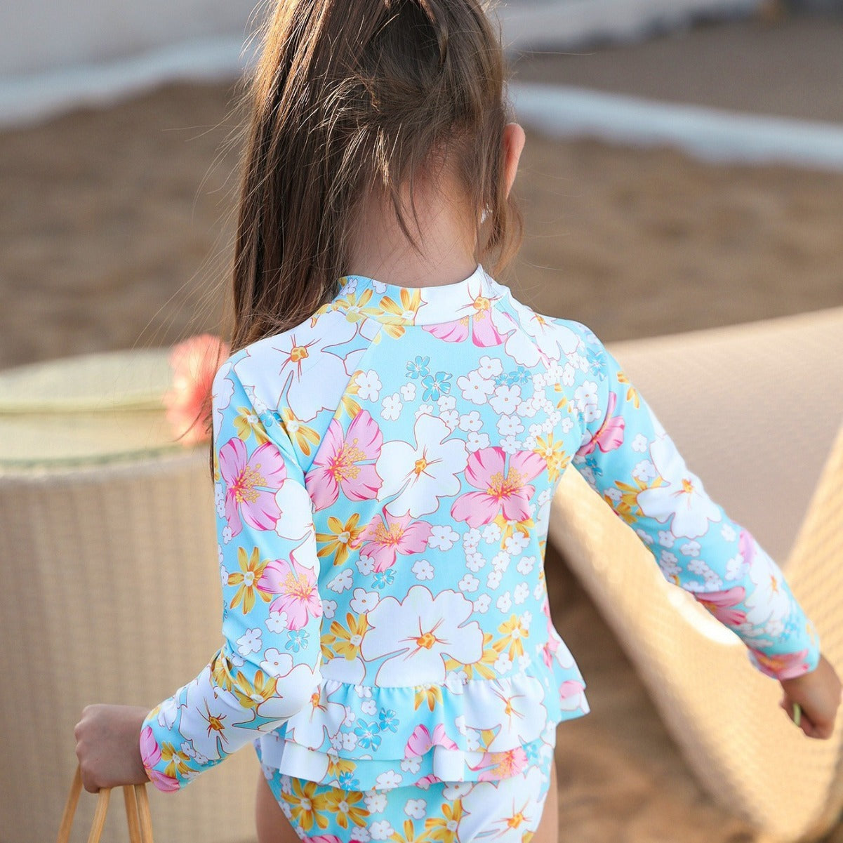Girls’ Long Sleeve One-Piece Swimsuit