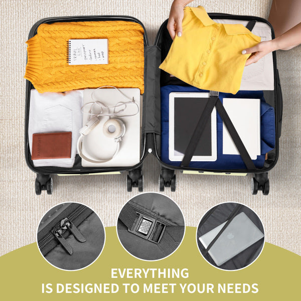 3-Piece Hardside Spinner Luggage Set