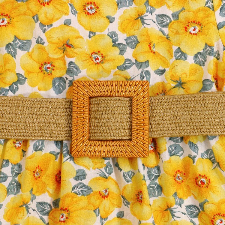 Sunshine Blooms Belted Dress