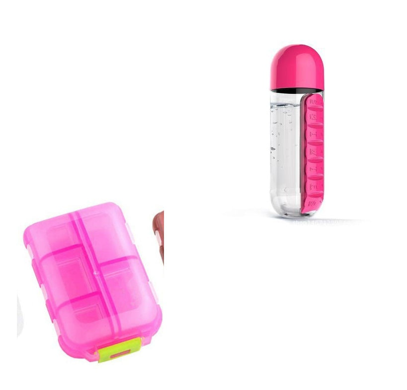 Compact 10-Grid Travel Pill Organizer
