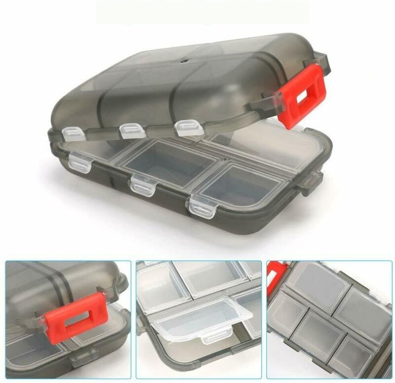 Compact 10-Grid Travel Pill Organizer
