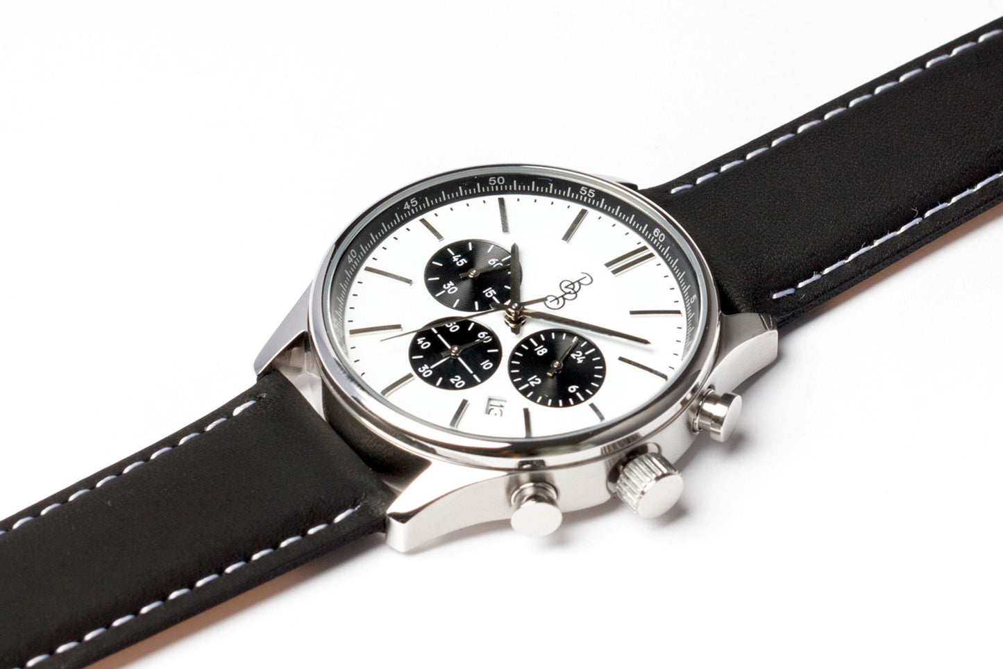 White and Black Chronograph - The Dock Drop