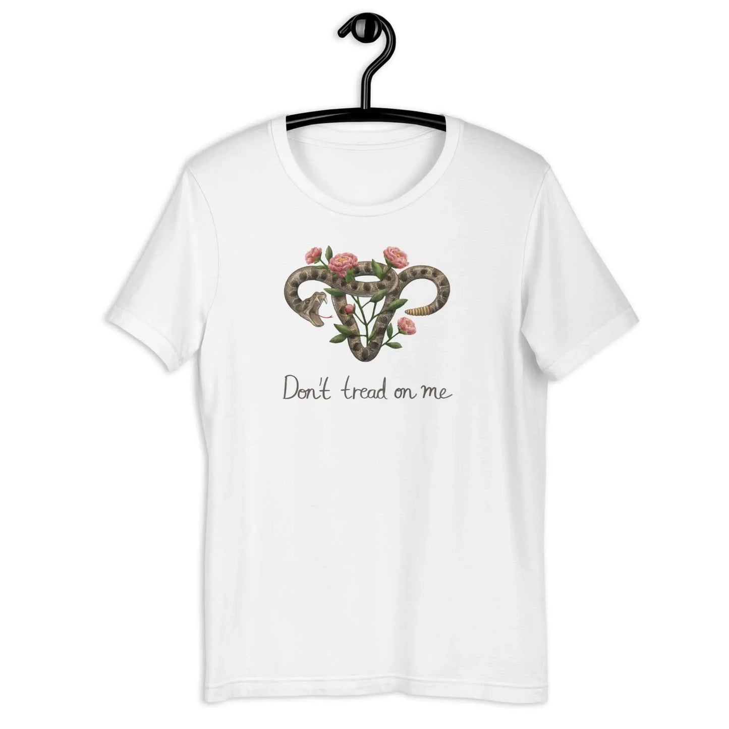 Don’t Tread on Me Uterus with Flowers Unisex T-Shirt - The Dock Drop