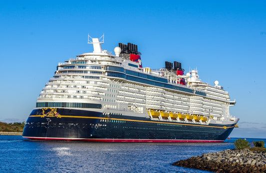 a large cruise ship in a body of water