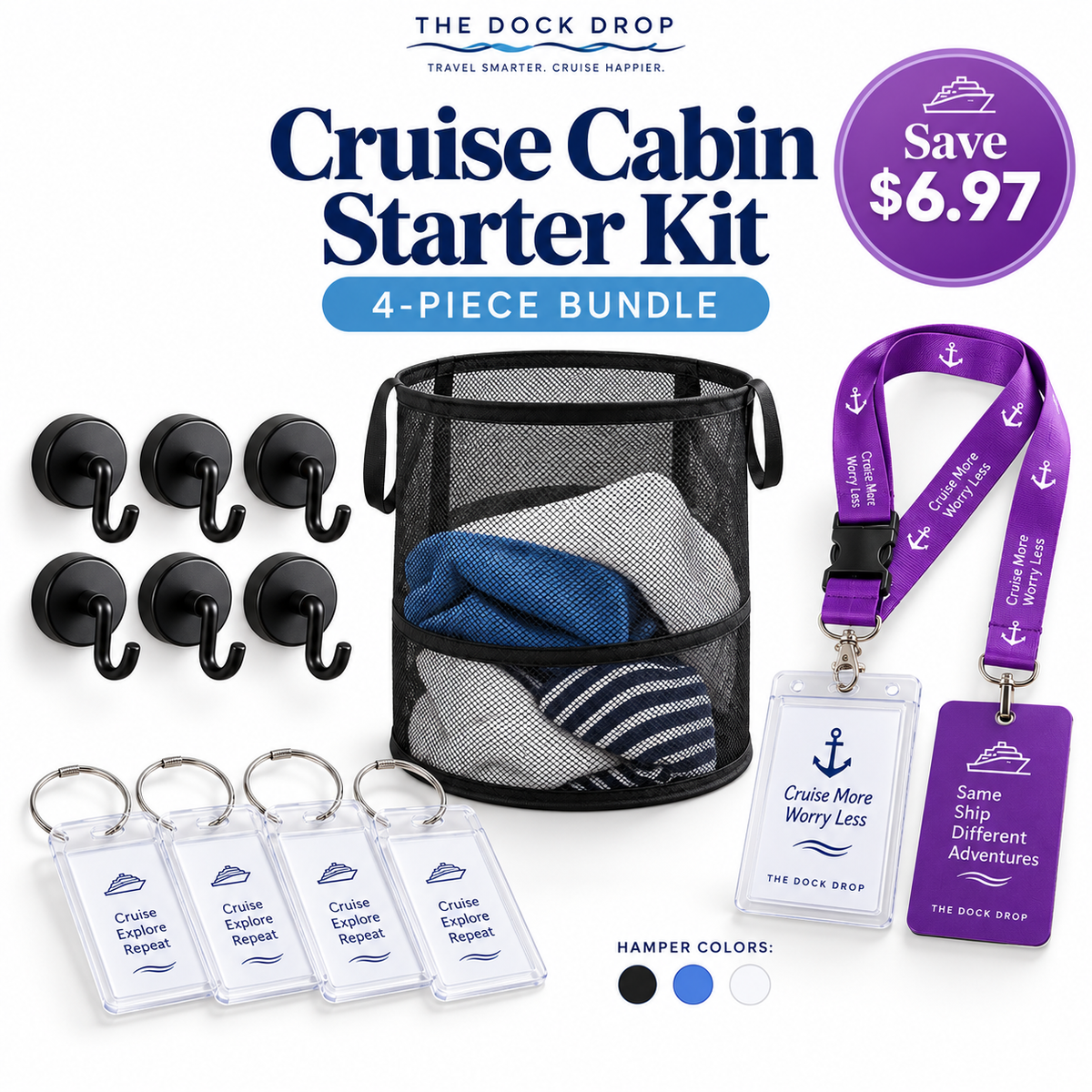 The Dock Drop Bundle & Save collection featuring the Cruise Cabin Starter Kit