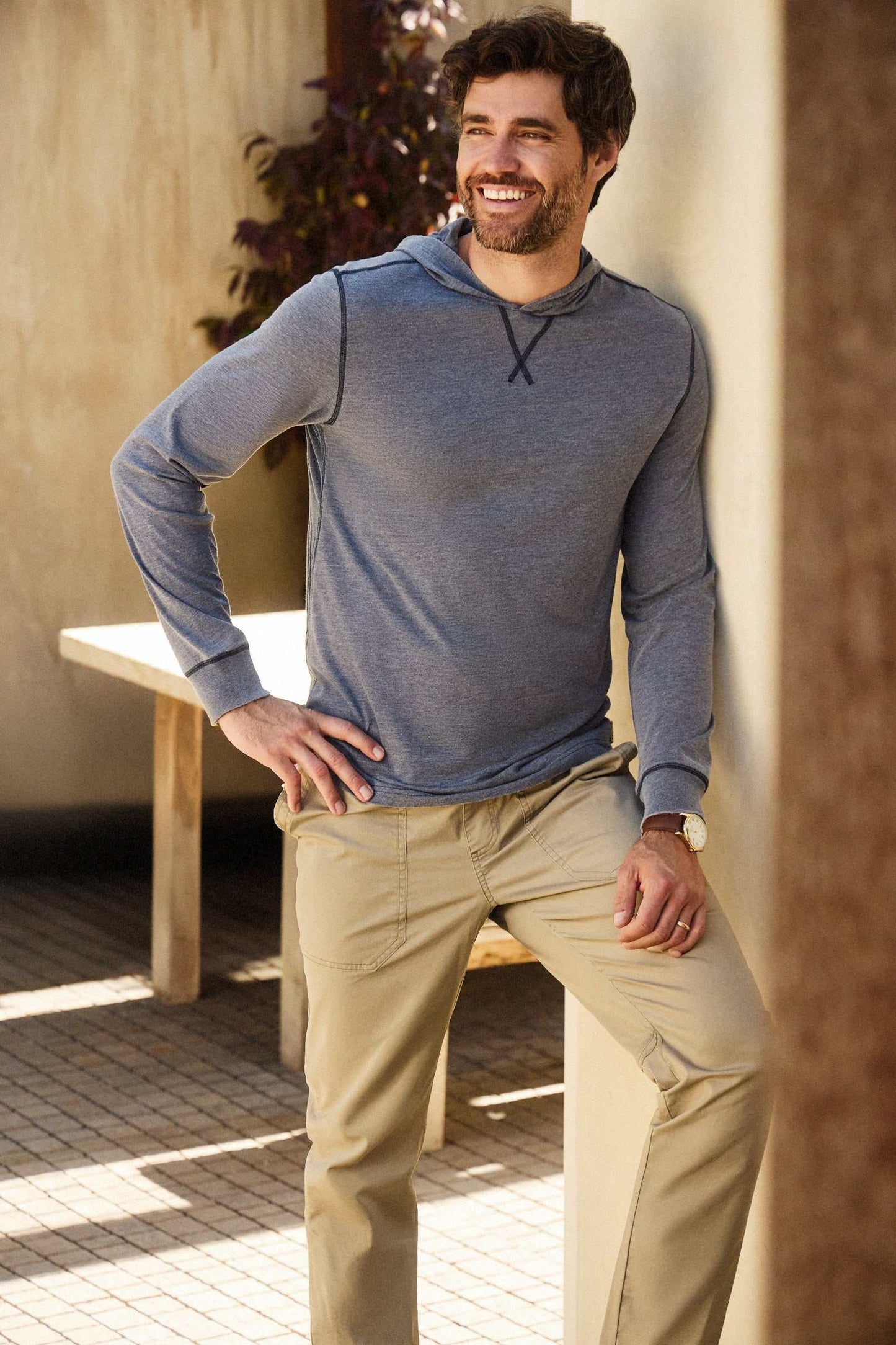 Tyler Poplin Utility Pant – Khaki, Soft Stretch, Jogger Fit - The Dock Drop