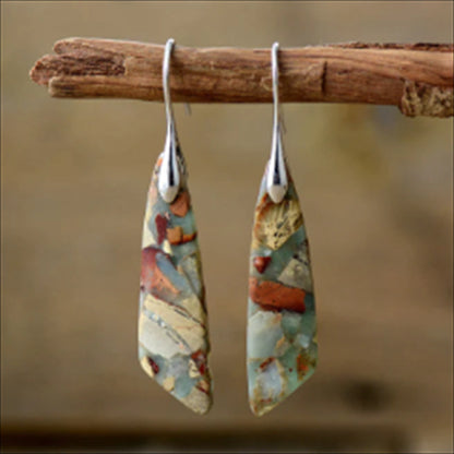 Natural Stone Drop Earrings – Lightweight, Ocean-Inspired Design - The Dock Drop