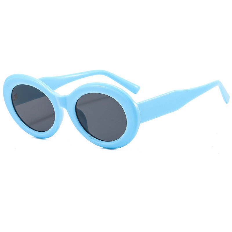 Teen Oval Frame Sunglasses – Bold Retro Style