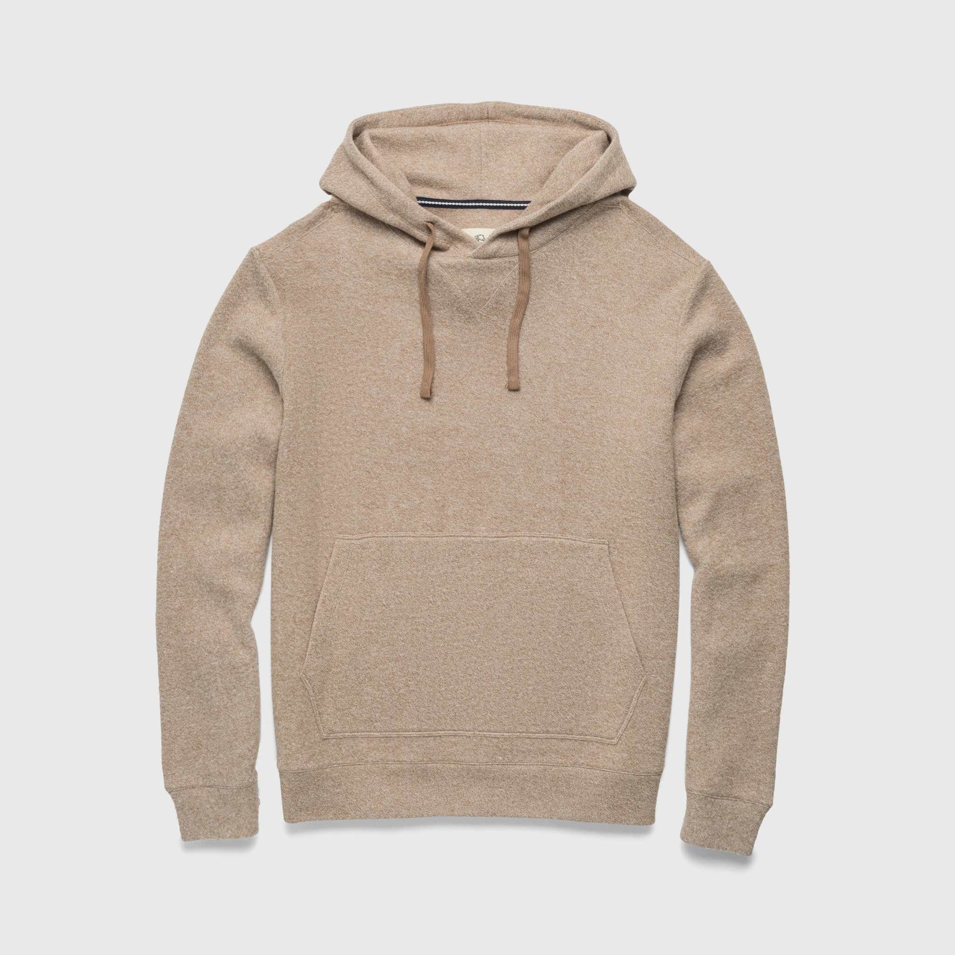 Justin Cashmist Fleece Hoodie – Camel Heather, Pullover Style - The Dock Drop