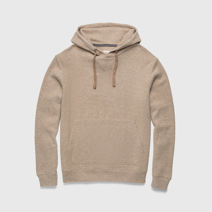 Justin Cashmist Fleece Hoodie – Camel Heather, Pullover Style - The Dock Drop