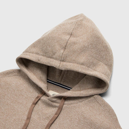 Justin Cashmist Fleece Hoodie – Camel Heather, Pullover Style - The Dock Drop