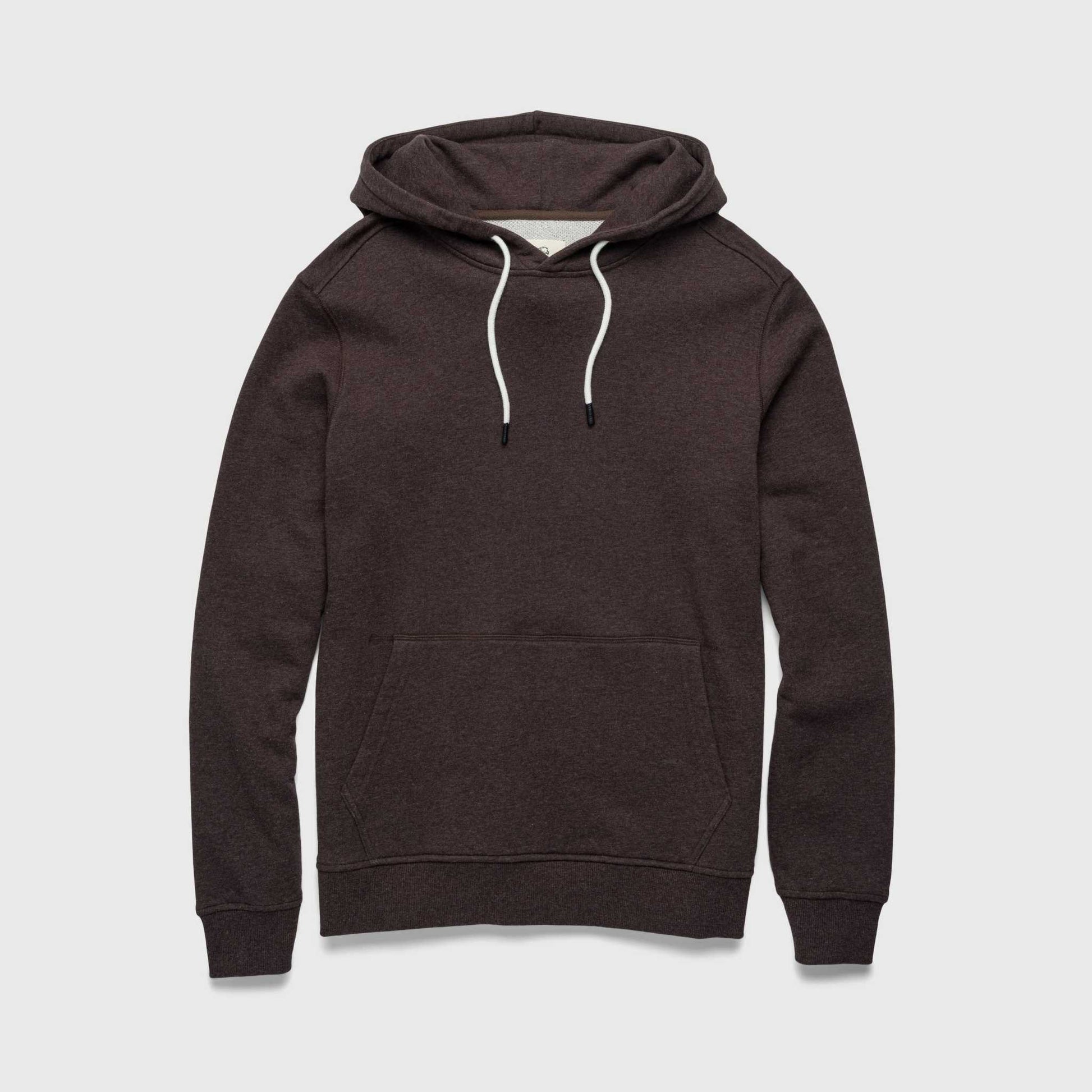 Marine French Terry Hoodie - Brown Heather - The Dock Drop