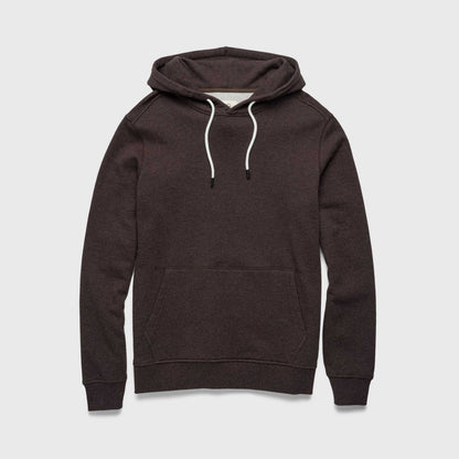 Marine French Terry Hoodie - Brown Heather - The Dock Drop