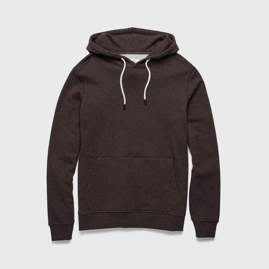 Marine French Terry Hoodie - Brown Heather - The Dock Drop