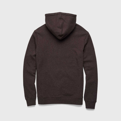Marine French Terry Hoodie - Brown Heather - The Dock Drop