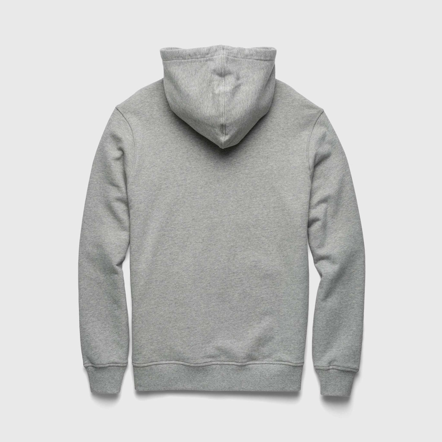 Marine French Terry Hoodie – Heather Grey, Cotton Blend - The Dock Drop
