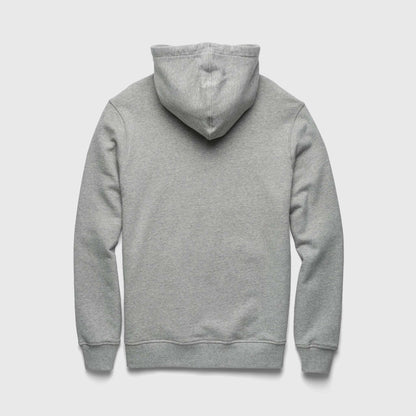 Marine French Terry Hoodie – Heather Grey, Cotton Blend - The Dock Drop