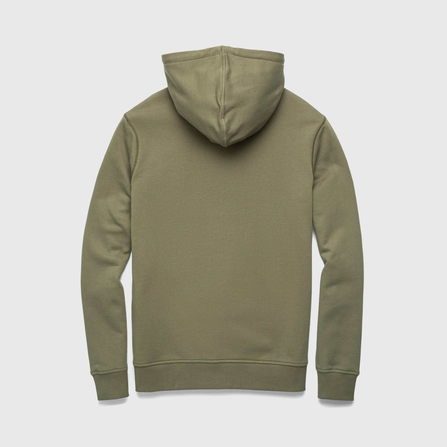 Marine French Terry Hoodie –Lichen Green Cotton Blend - The Dock Drop