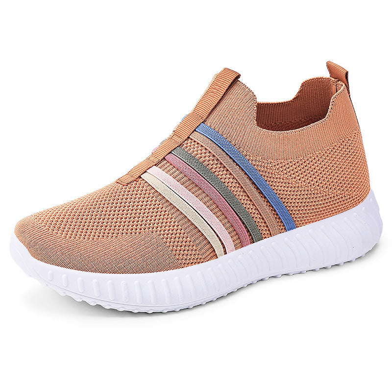 Women’s & Teens’ Casual Slip-On Sneakers – Breathable Mesh, Soft Sole