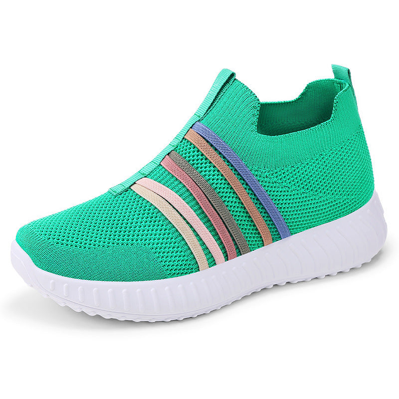 Women’s & Teens’ Casual Slip-On Sneakers – Breathable Mesh, Soft Sole