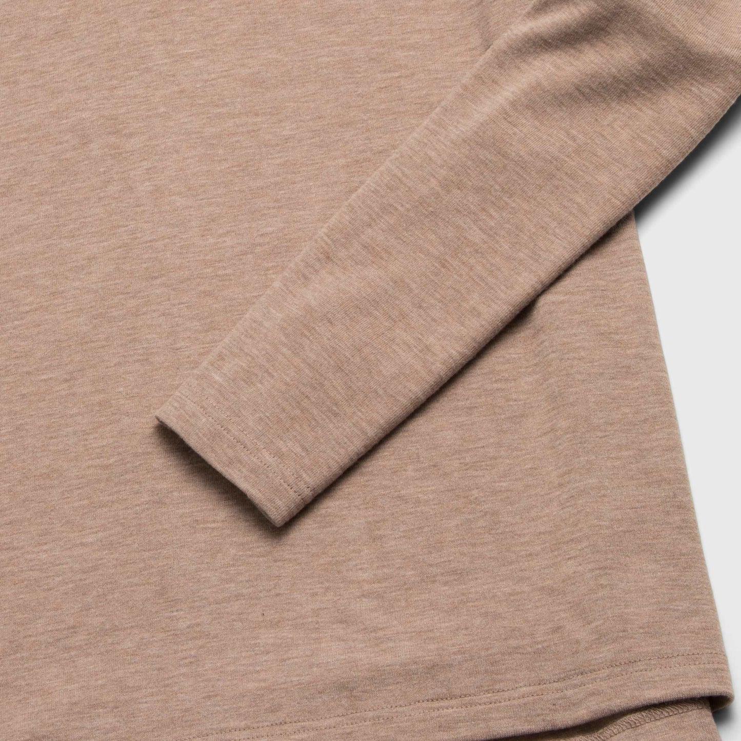 Sean Ultra Soft Classic Henley - Camel Heather - The Dock Drop
