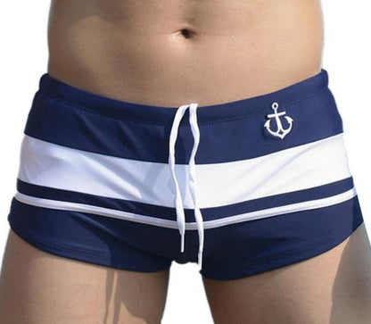 Nautical Edge – Men’s Anchor Swim Shorts