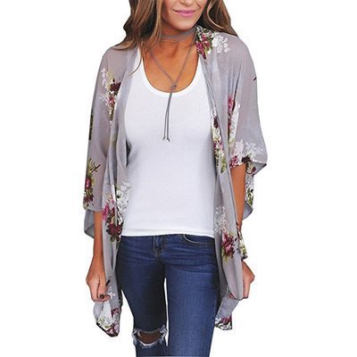 Women’s Floral Kimono Cardigan – Lightweight & Breezy Layer - The Dock Drop