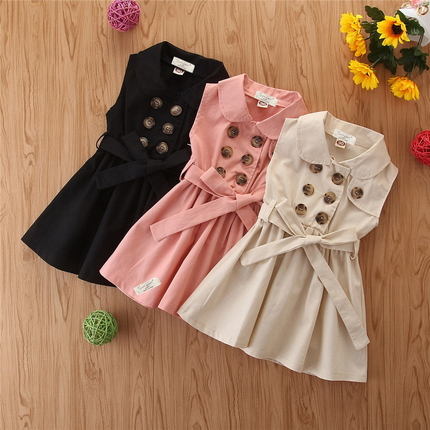 Little Voyager Button-Up Dress