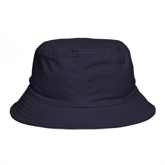Nautical Anchor Bucket Hat — Embroidered Anchor with Waves & Heart
