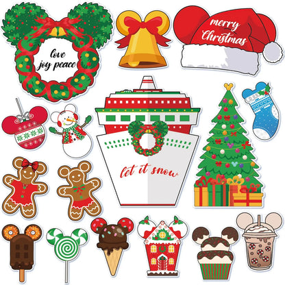 16 Pcs Birthday Cruise Door Magnets Decorations
