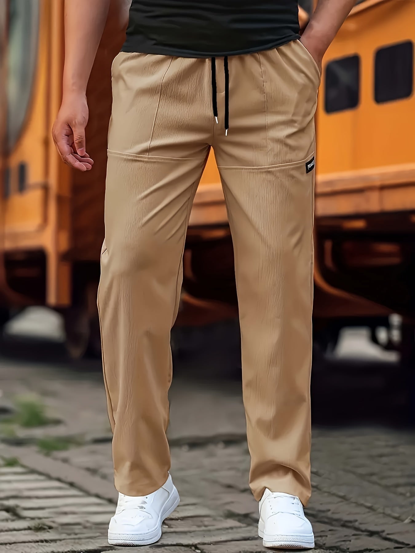 HarborEase™ Men’s Drawstring Casual Pants – Lightweight, All-Day Comfort - The Dock Drop