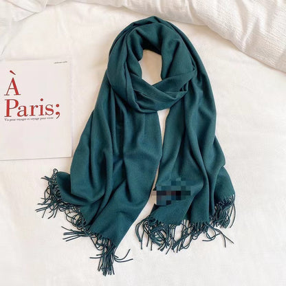 Soft Cashmere-Blend Scarf – Elegant Travel Essential - The Dock Drop
