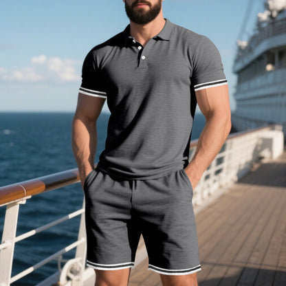 Men’s Polo Shirt & Shorts Set
