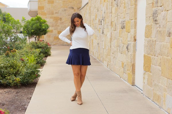 The Josie Navy Skort
