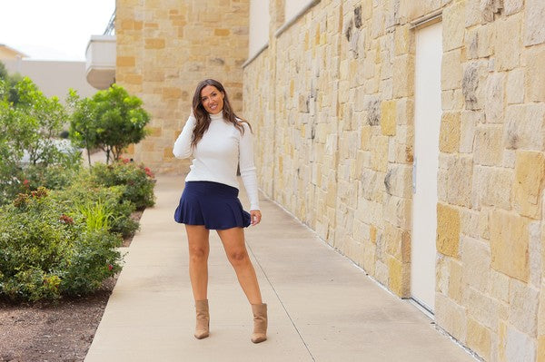 The Josie Navy Skort