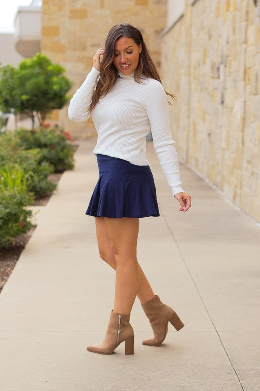 The Josie Navy Skort