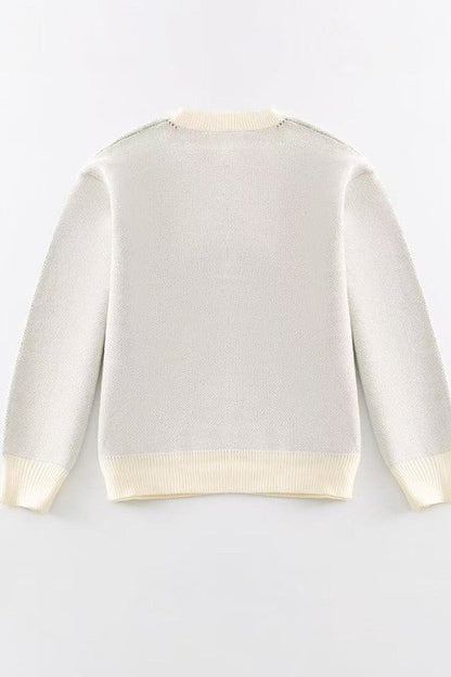 Dirty Martini Sweater – White Multi – M