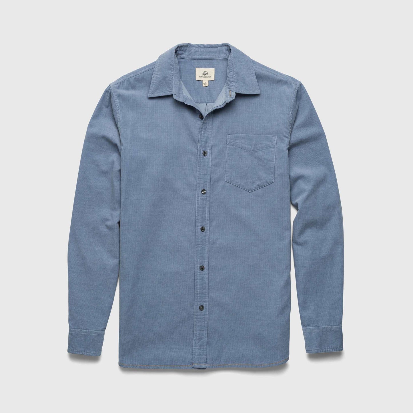 Brian Corduroy Shirt - Country Blue - The Dock Drop