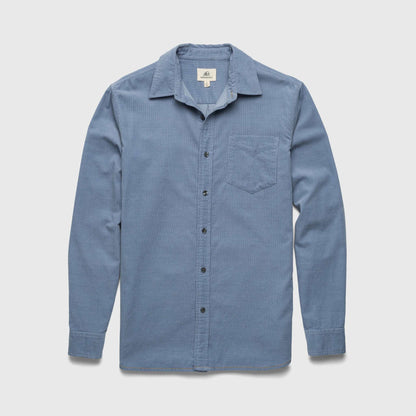 Brian Corduroy Shirt - Country Blue - The Dock Drop