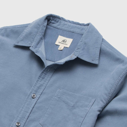 Brian Corduroy Shirt - Country Blue - The Dock Drop