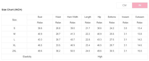 White Stripe Contrast Edge Tee and Shorts Set – White – L