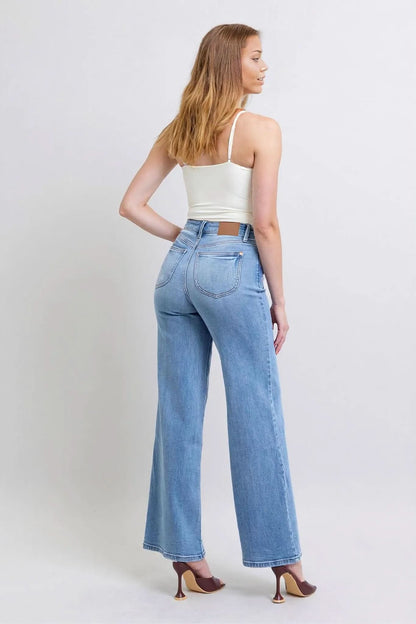 Judy Blue Full Size Wide Leg Jeans – Medium – 15(32)