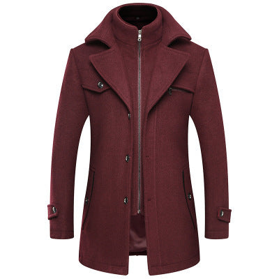 Men’s Classic Wool Blend Trench Coat – Timeless Outerwear for Every Season - The Dock Drop