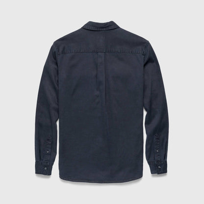 Jeb Tencel Shirt - Navy - The Dock Drop