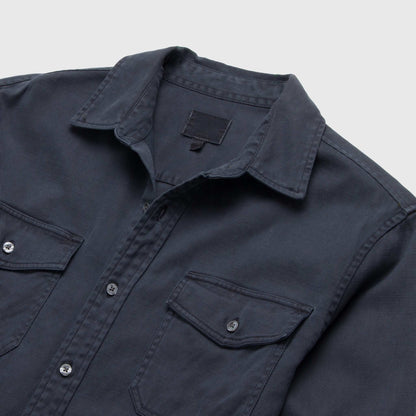 Jeb Tencel Shirt - Navy - The Dock Drop