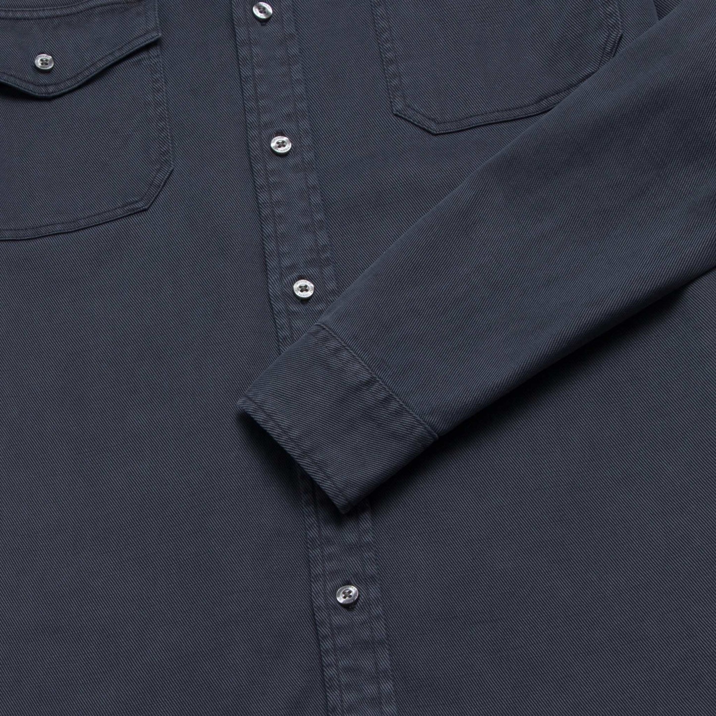 Jeb Tencel Shirt - Navy - The Dock Drop