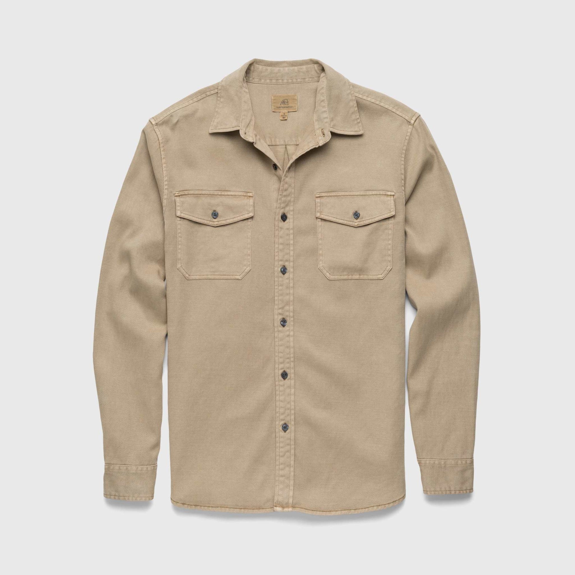 Jeb Tencel Shirt - Chinchilla - The Dock Drop