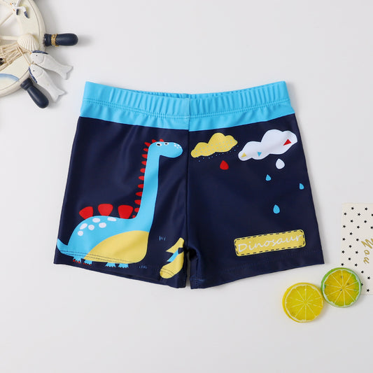 Dino Splash – Boys’ Quick-Dry Swim Trunks